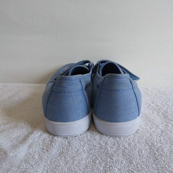 Grasshopper Light Blue Denim Plaid Boat Shoe - Picture 7 of 11